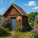 Tło fotograficzne Domek 3623